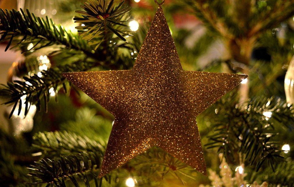 Новогодняя звезда на елку