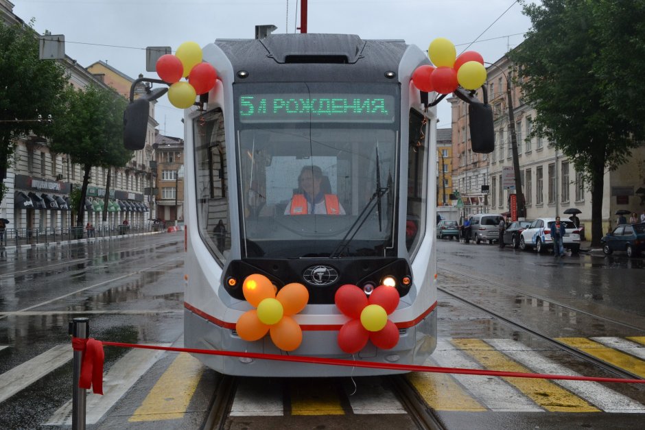 Прага новогодний трамвай