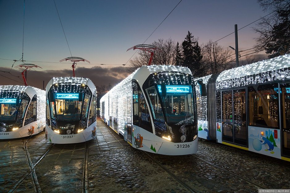 Новогодний трамвай 2020 СПБ