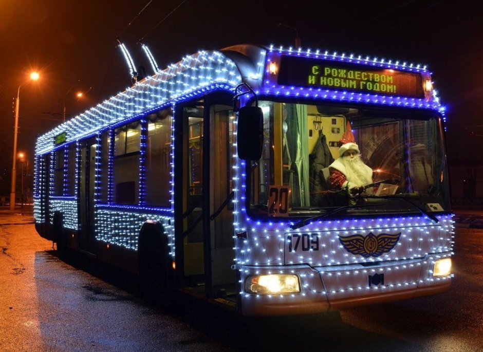 Новогодний трамвай Нижнекамск