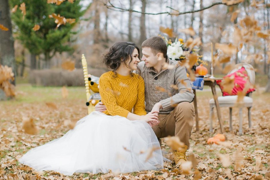 Свадебная фотосессия осенью