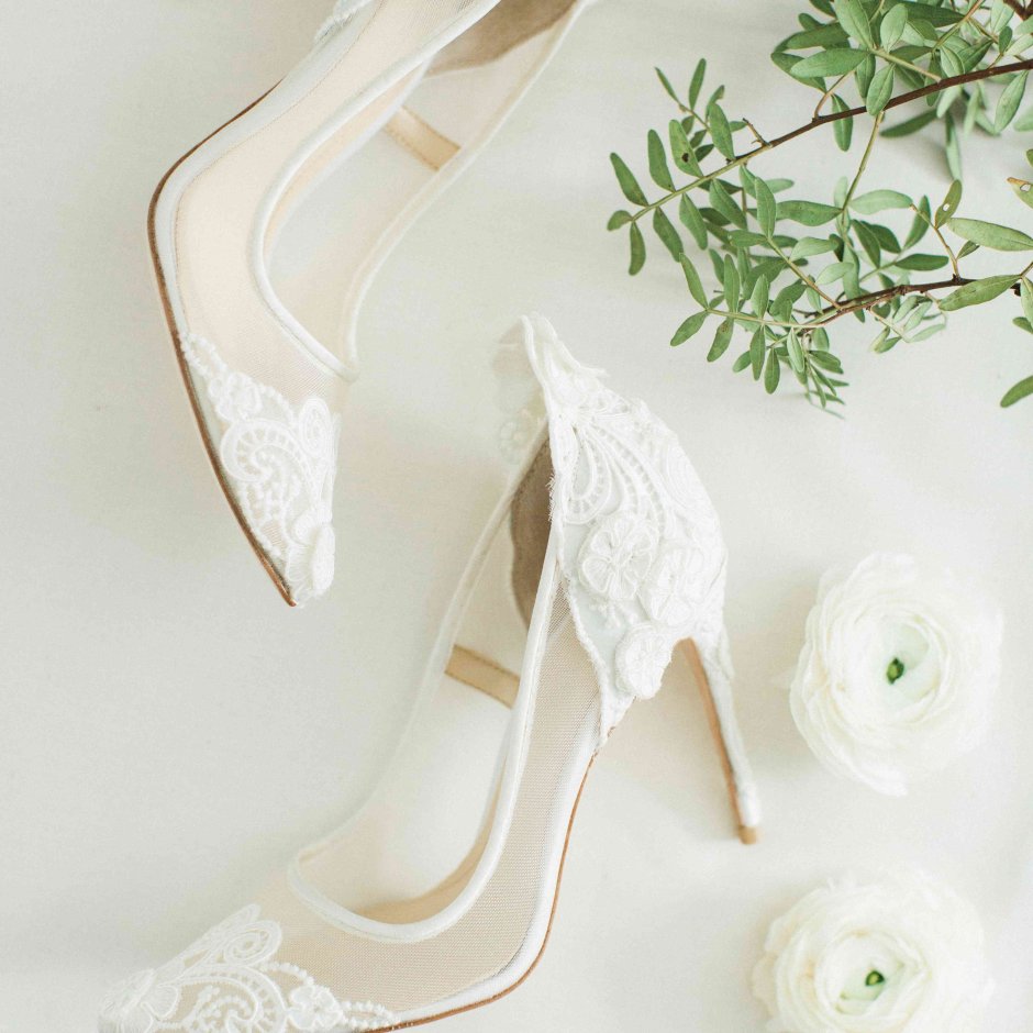 Прозрачные туфли на свадьбу