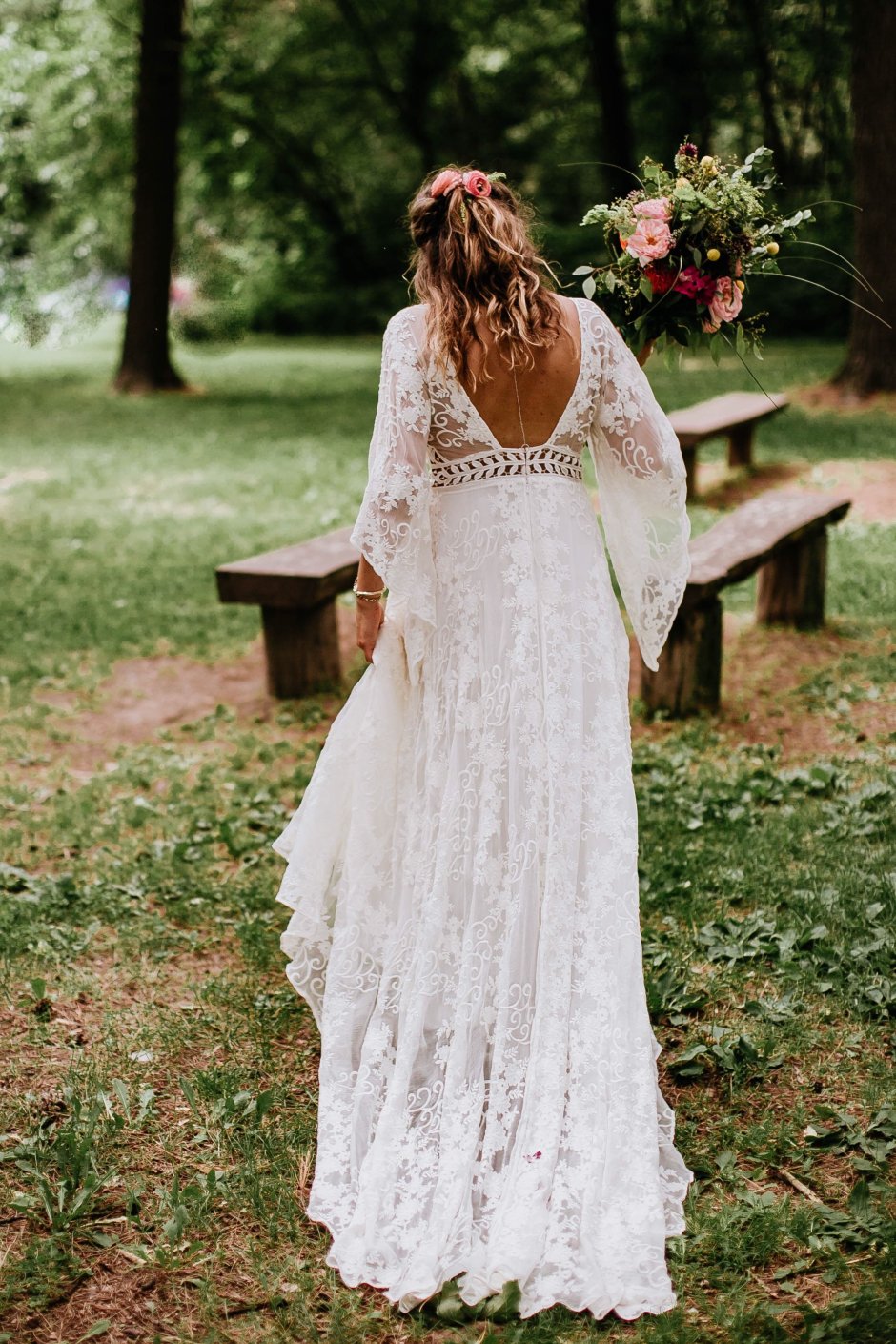 Свадебное платье бохо