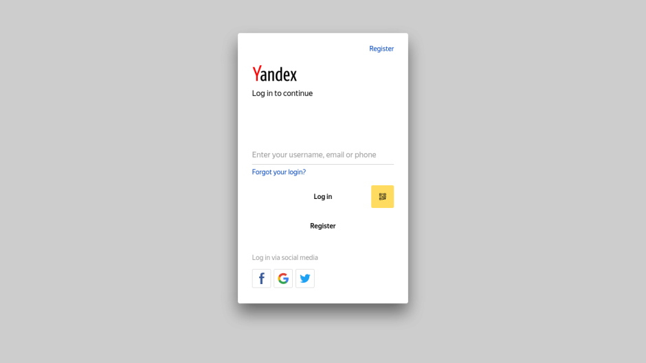 Social Yandex.