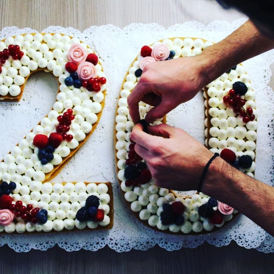 Торт цифра украшение для мужчин на день рождения
