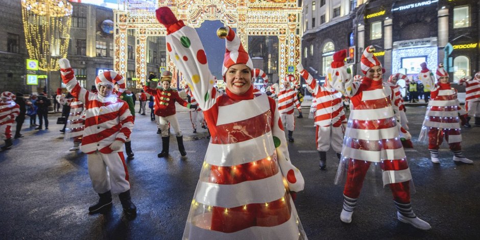 Рождественские уличные гуляния в Европе