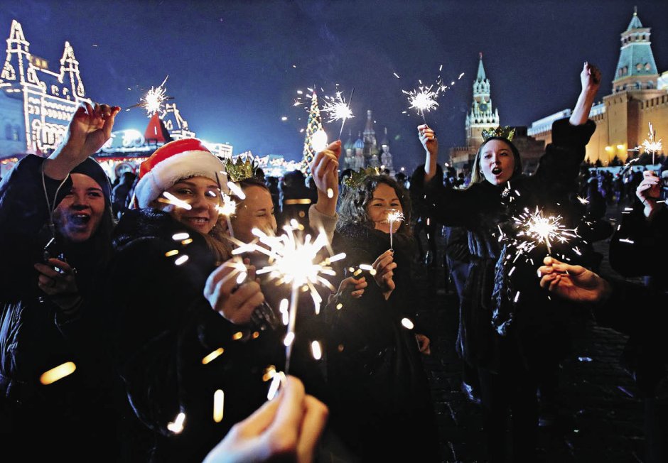 Празднование нового года в России