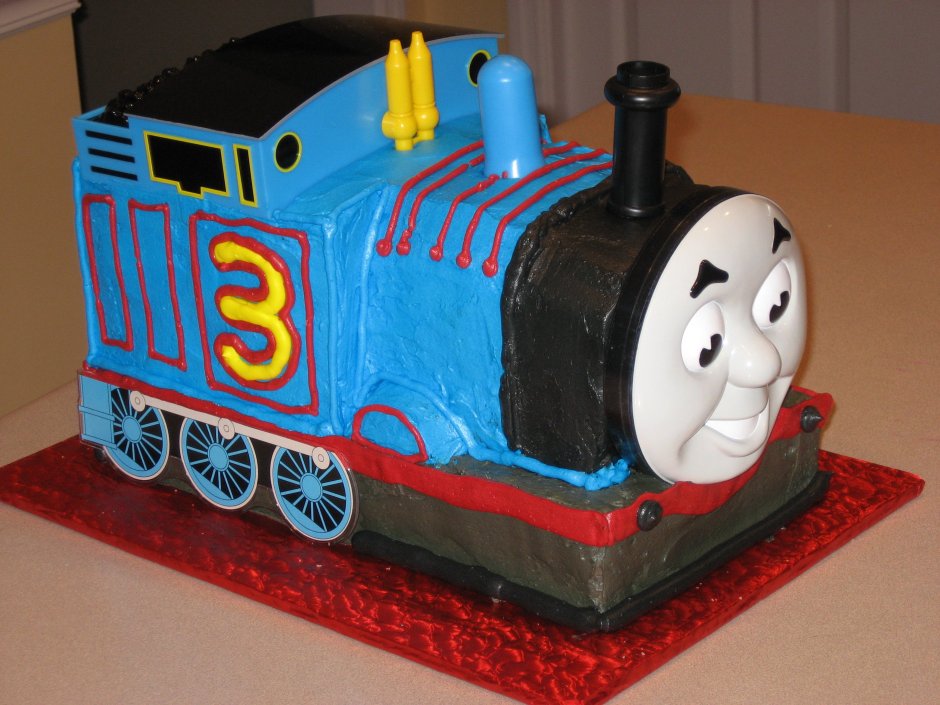 Торт на 3 года паровозик Томас