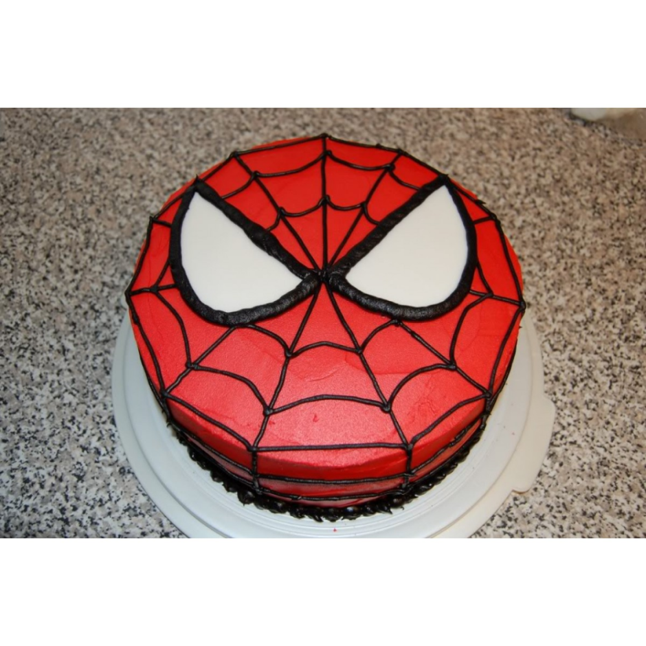 Торт с топпером человек паук
