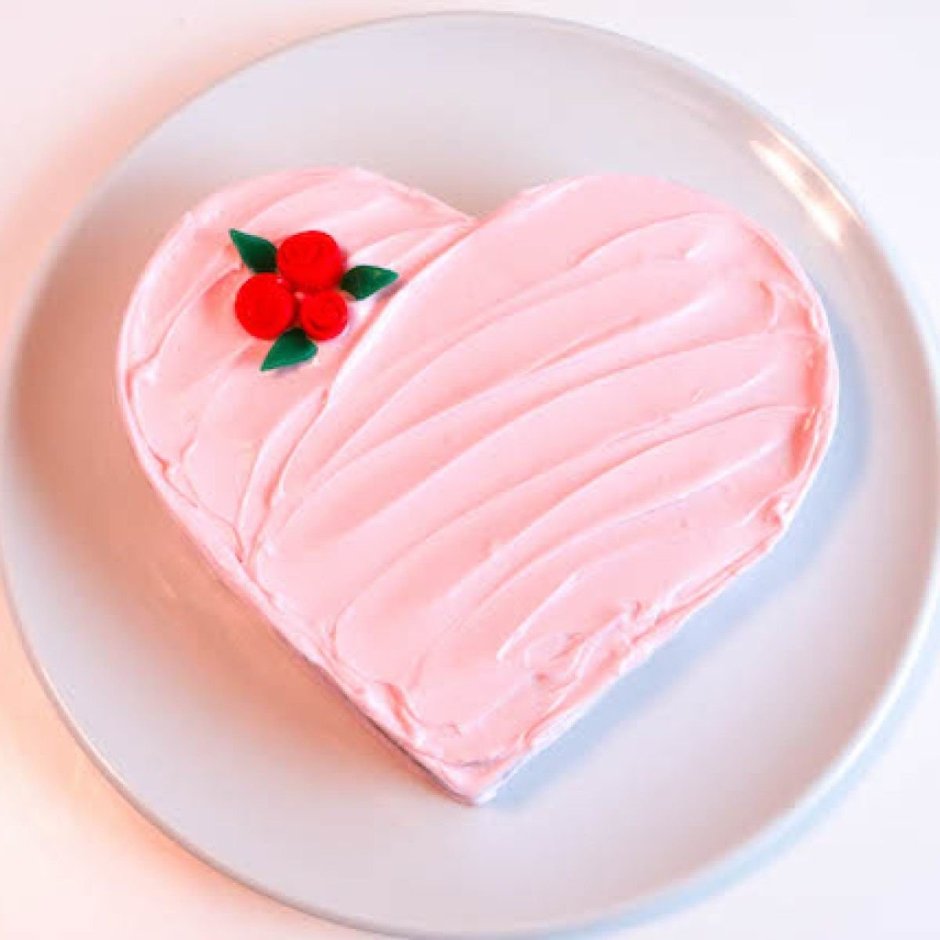 Медовый торт в форме сердца