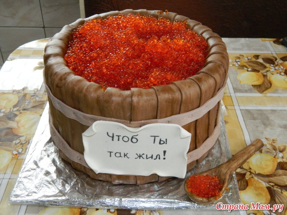Необычный торт с ягодами