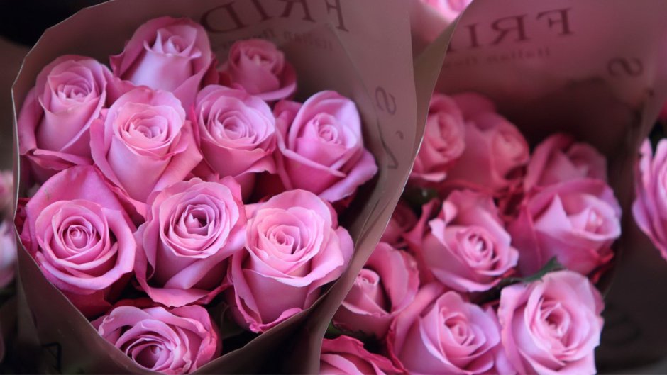 Букет розовых роз Эстетика
