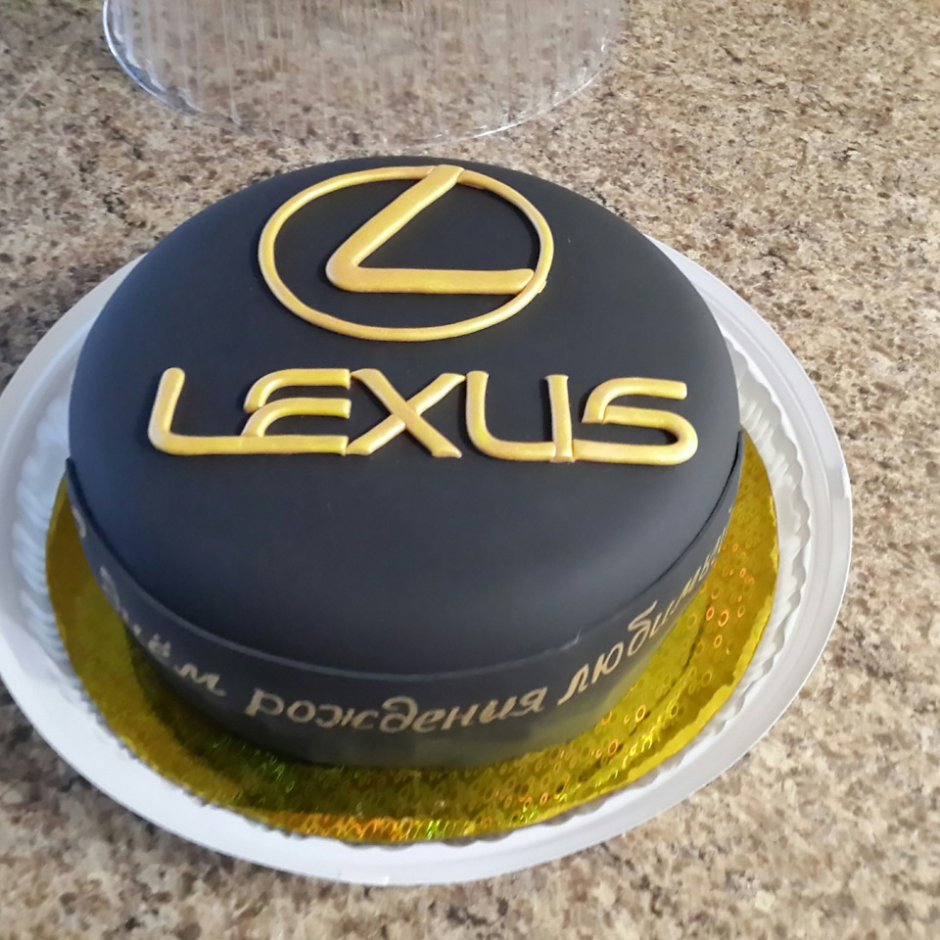 Торт с логотипом Лексус