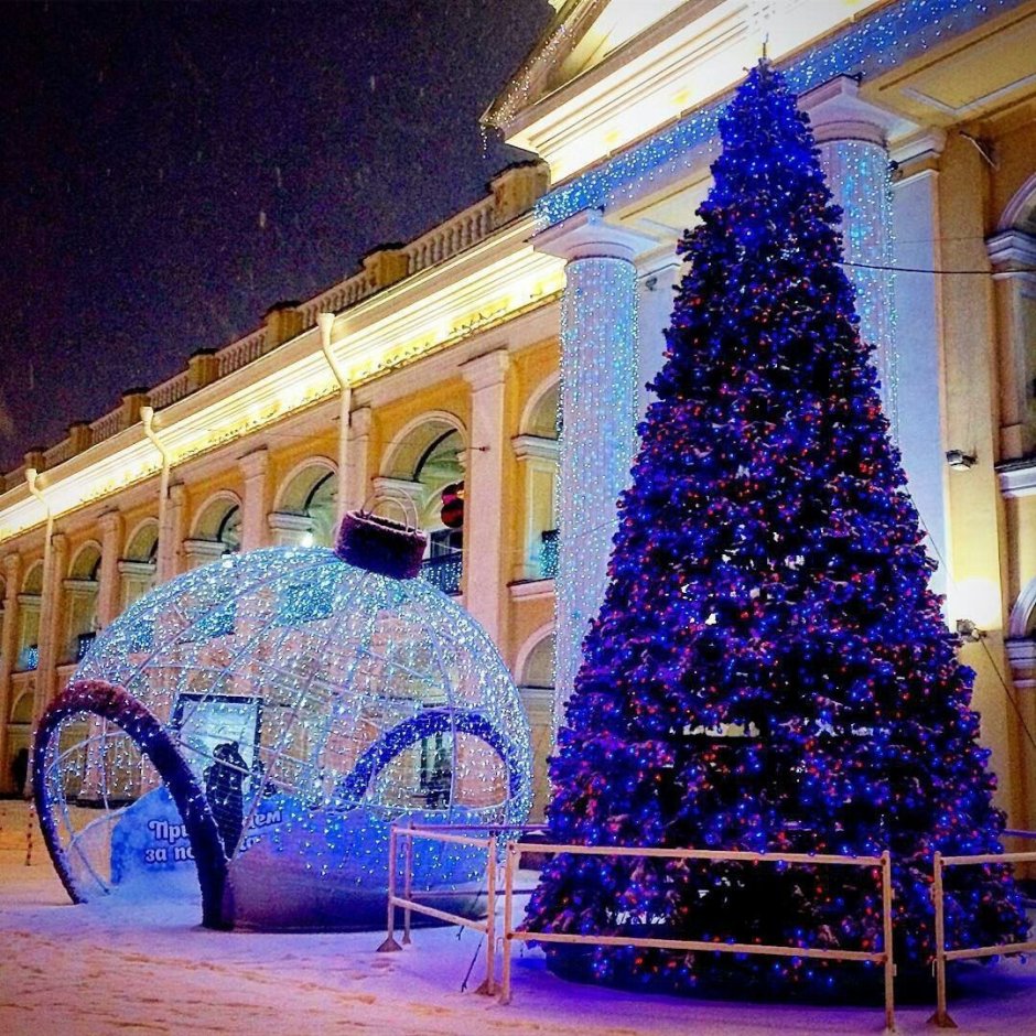 Гостиный двор Санкт Петербург Рождественская ель