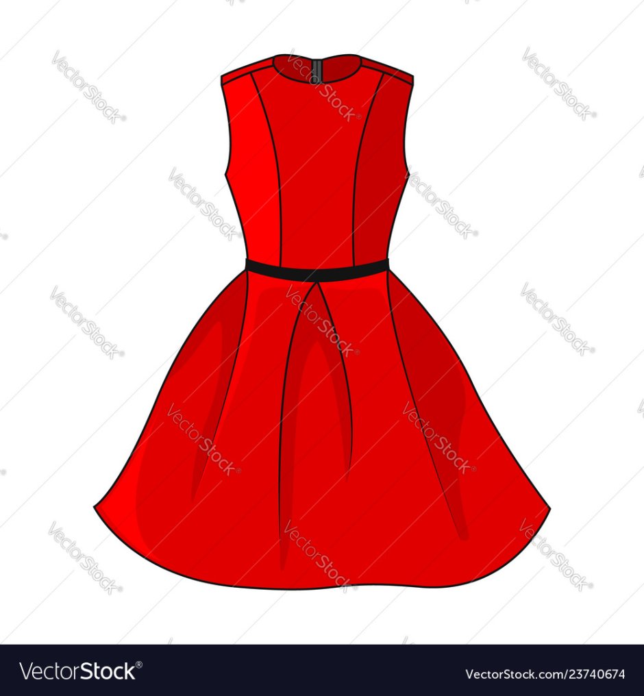 Красная платья значок