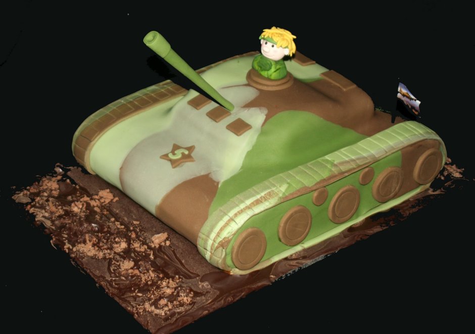 Торт на военную тематику для мужчин