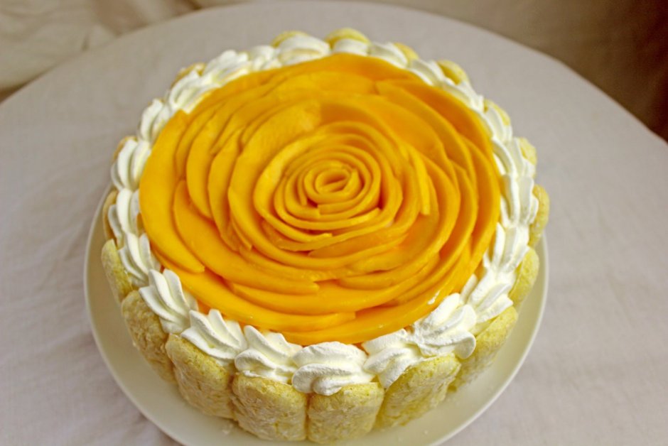 Торт суфлейный манговый