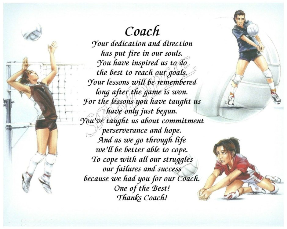 Стихотворения про тренера волейбол Тыва
