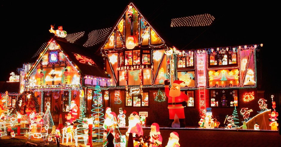 Украшение домов в Германии на Рождество