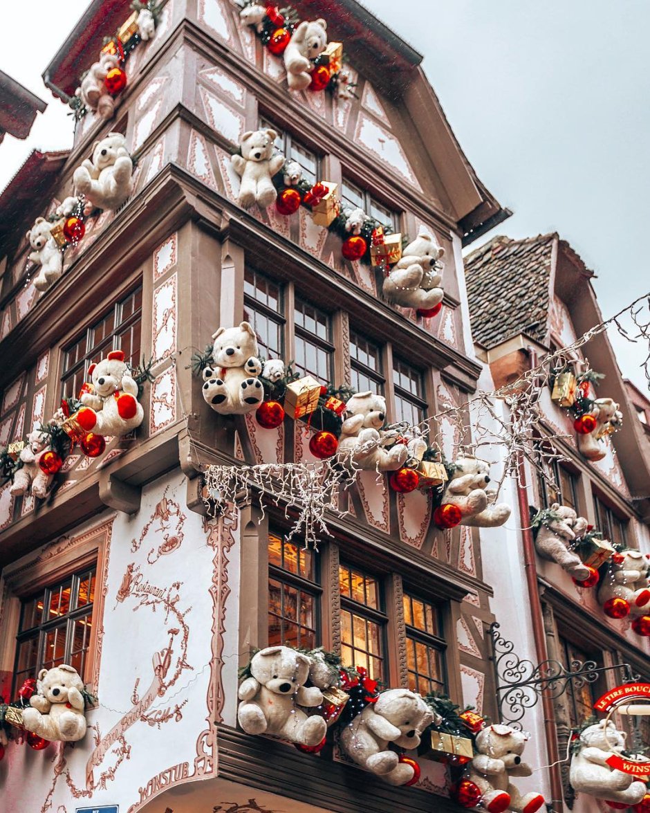 Страсбург Франция Рождество