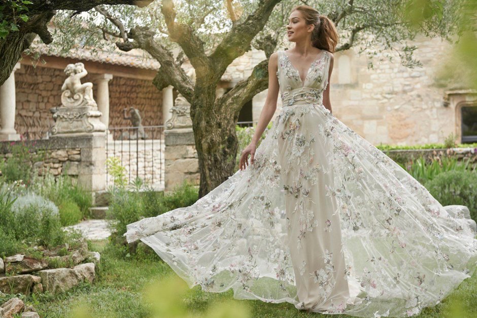 Платье невесты в стиле рустик