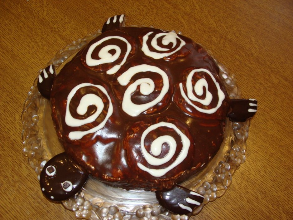 Торт сметанник черепаха