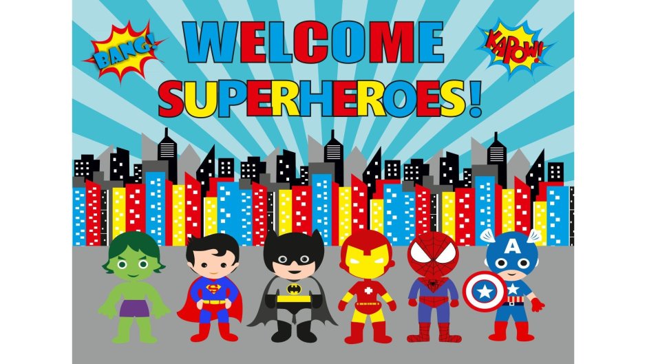 Картинки Welcome Superheroes