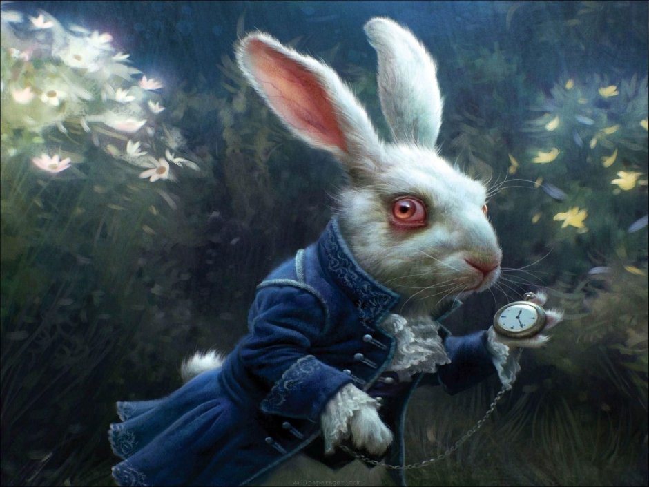 Алиса Тима Бертона кролик