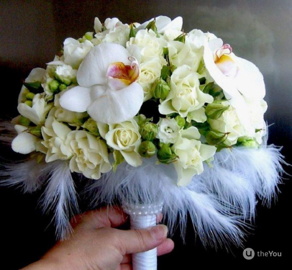 Лагурус Орхидея букет невесты