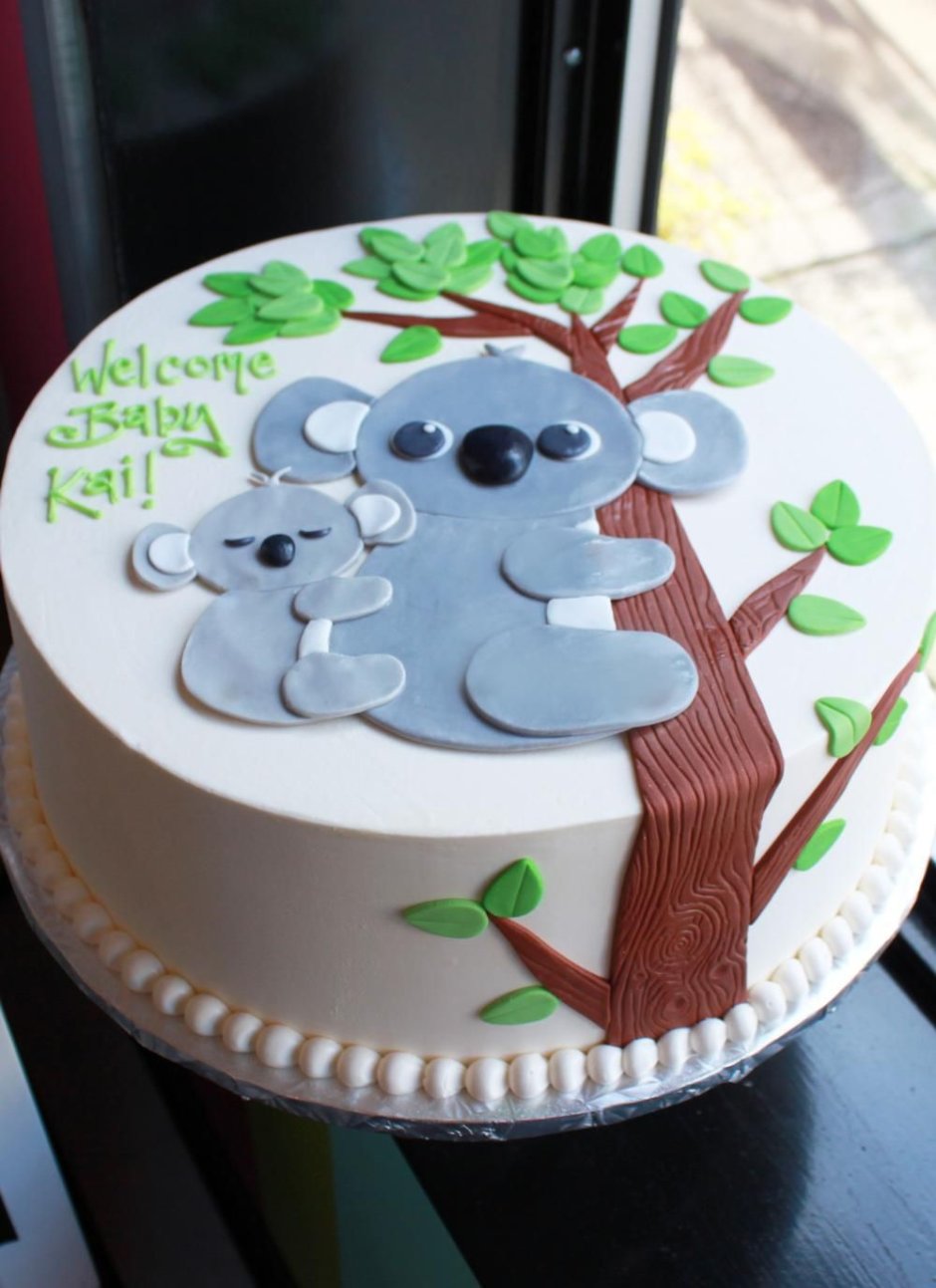 Детский торт с коалой
