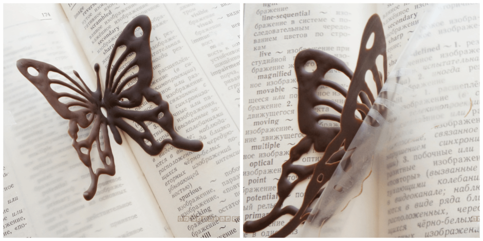 Бабочки для шоколадных украшений
