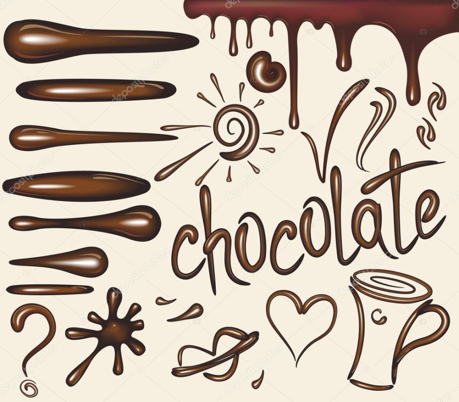 Рисование шоколадом