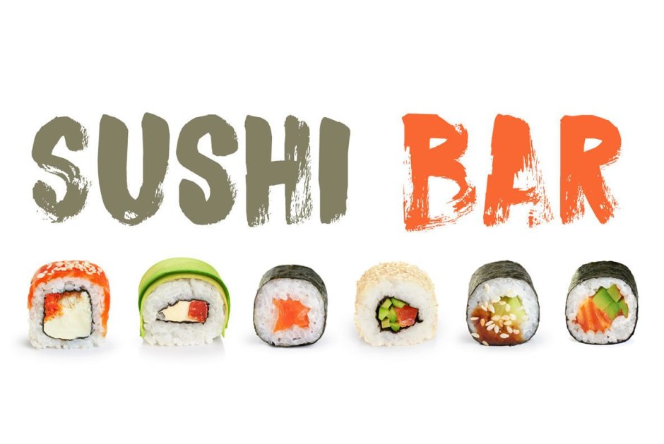 Креативная реклама суши роллы