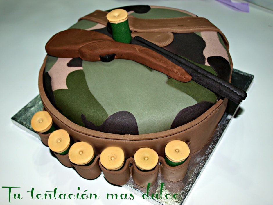 Торт с приколом для мужчины охотника