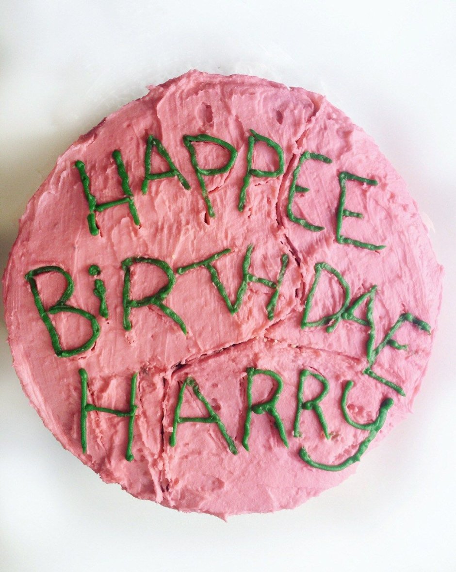 Торт с Гарри Поттером на день рождения медовик