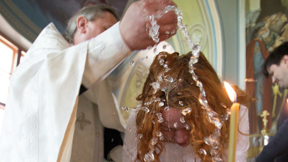 Крещение ребенка фото