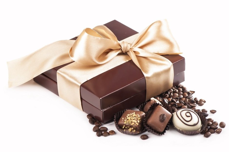 Шоколадные конфеты с днем рождения