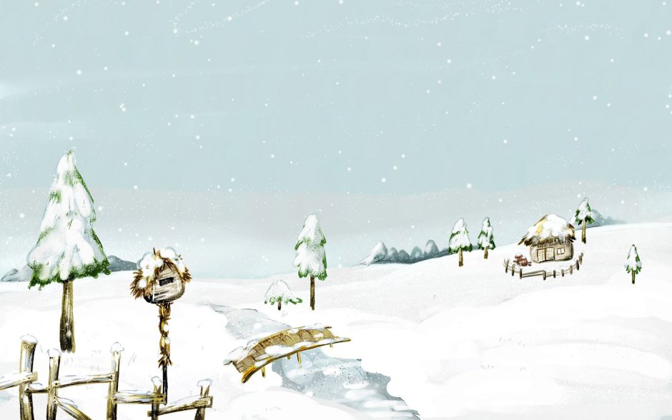 Снежная Поляна рисунок