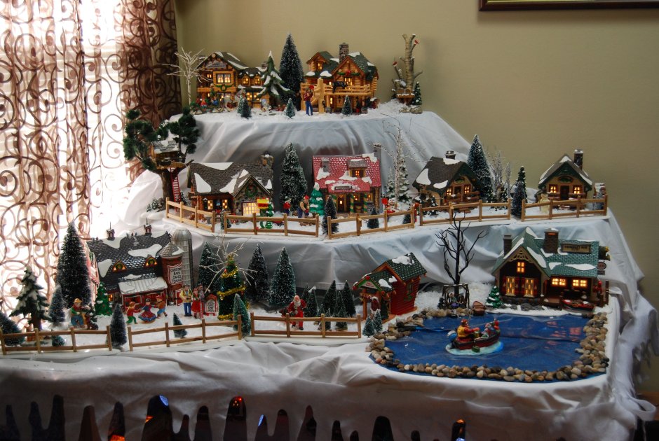 Рождественская деревня домики
