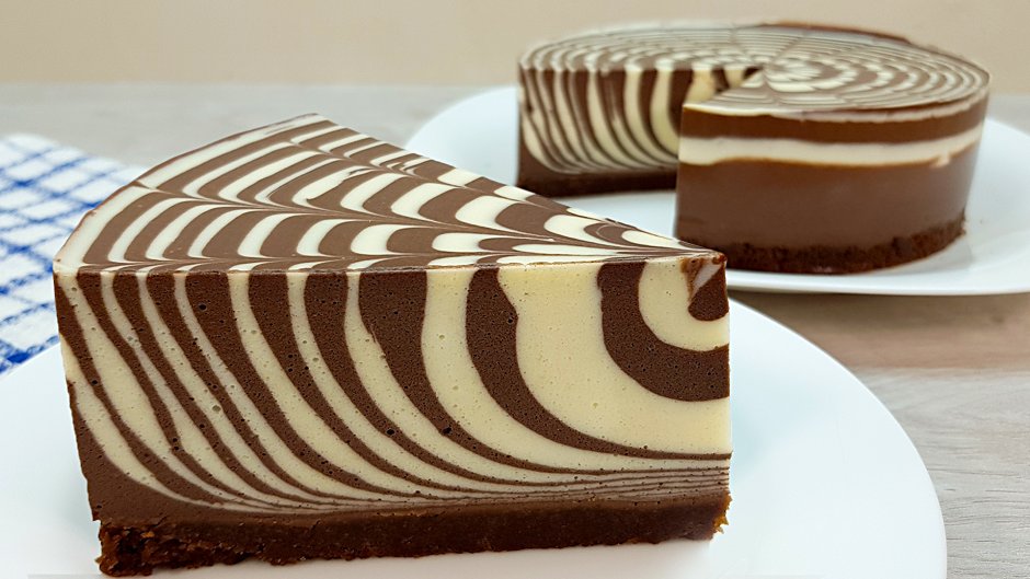 Шоколадный торт Зебра