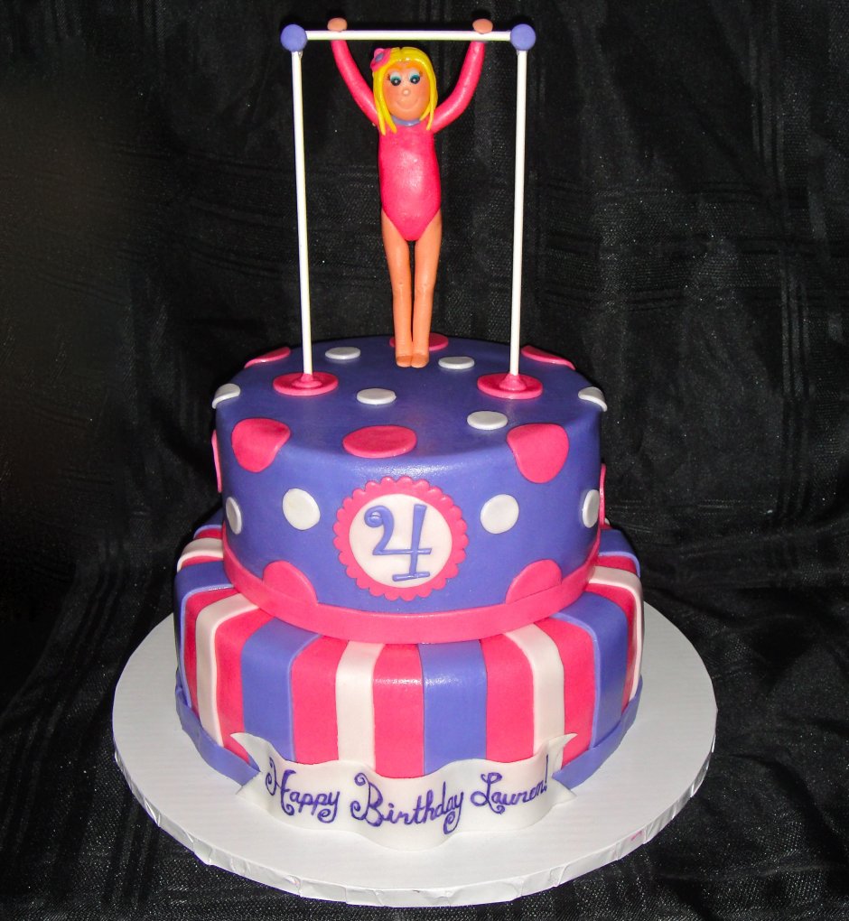 Торт для ребенка спортивной гимнастика день рождения