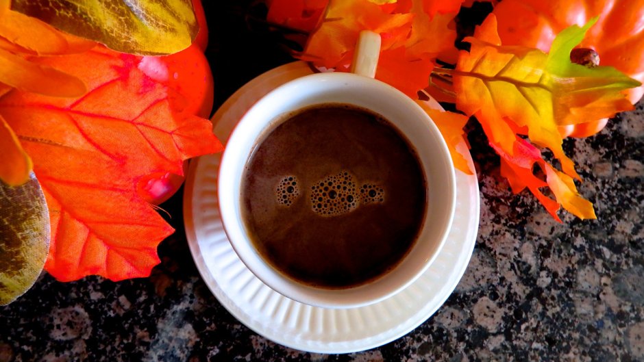 Осень кофе фото