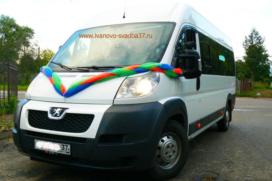 Автобус Пежо боксер на свадьбу