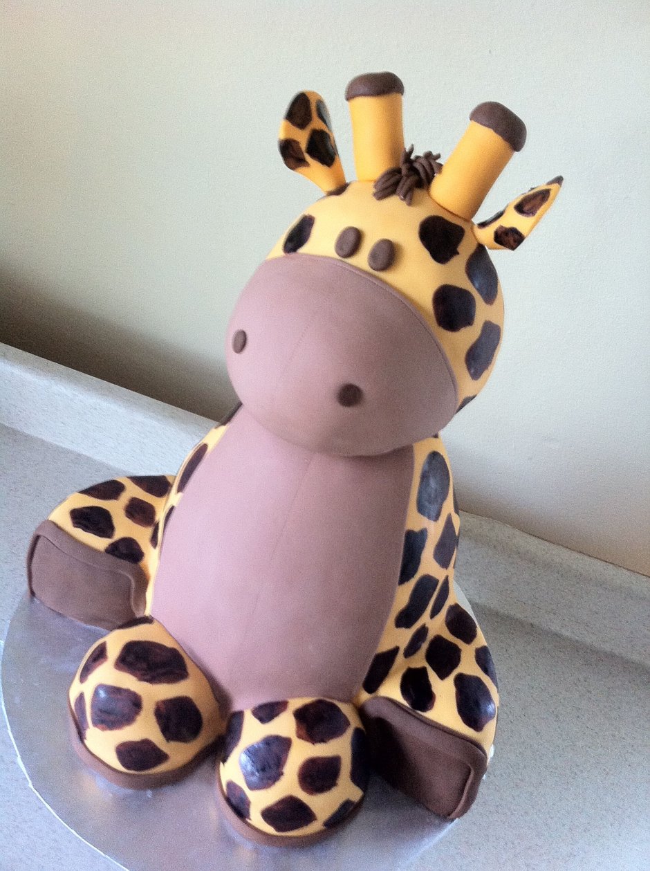 Торт детский с жирафиком