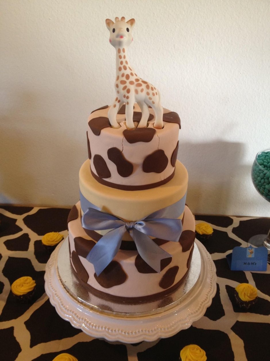 Торт с жирафом на 4 года