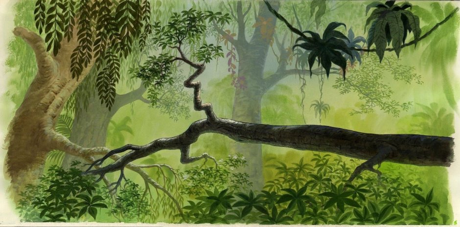 Киплинг джунгли иллюстрация
