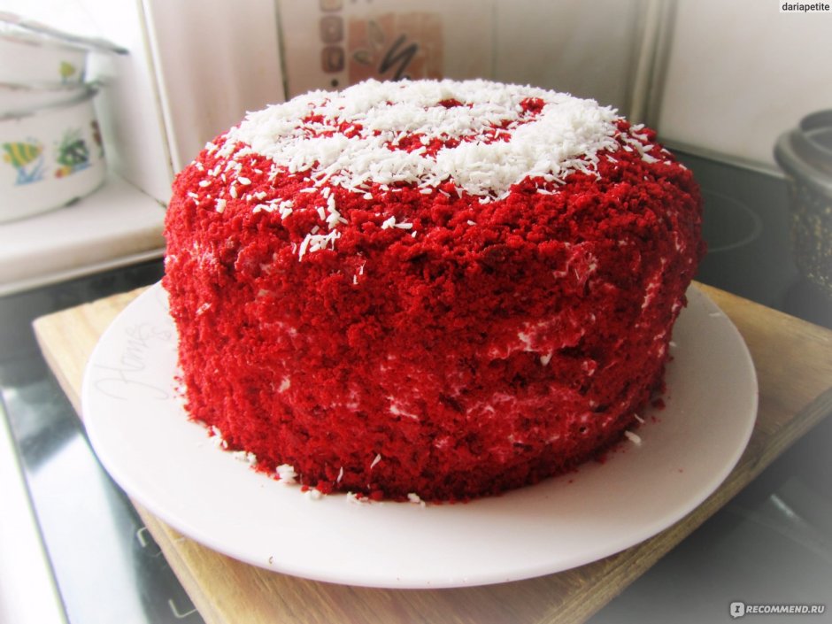 Торт красный бархат двухэтажный