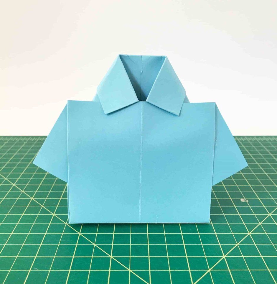 Оригами коробка рубашка