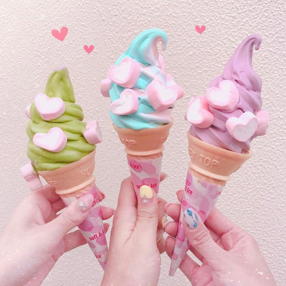 Cute Pink Ice Cream