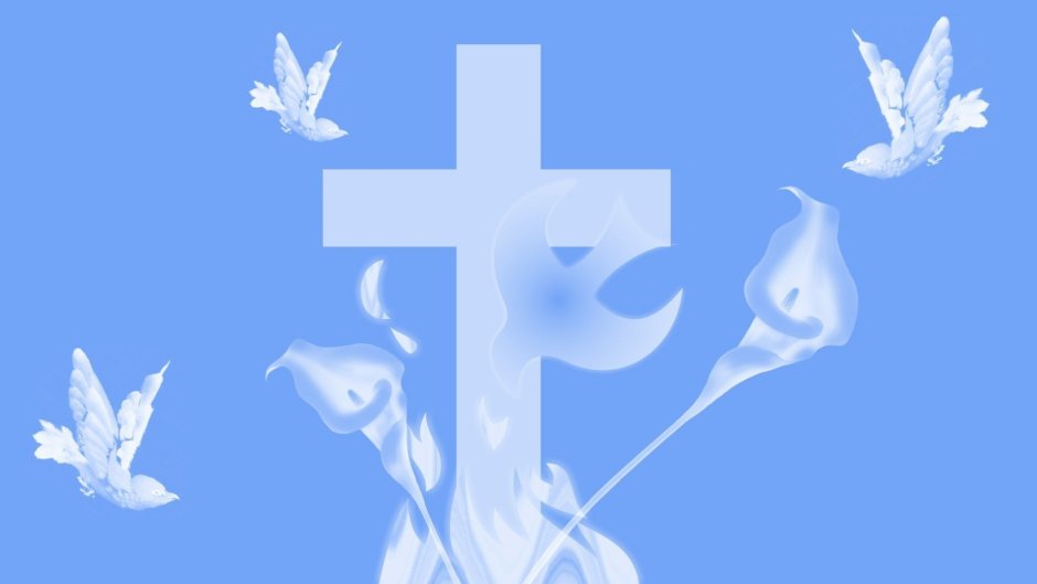 Крест и голубь